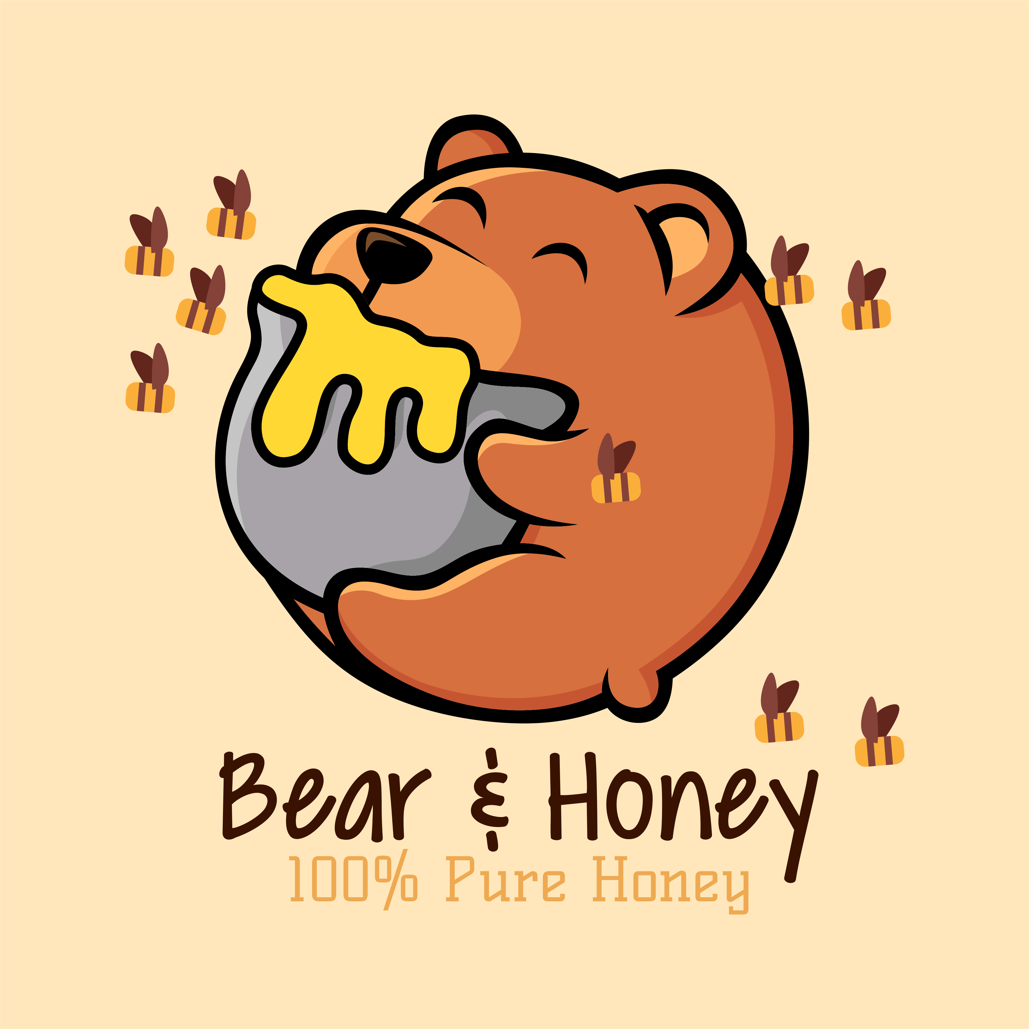 Bear and Honey Logo