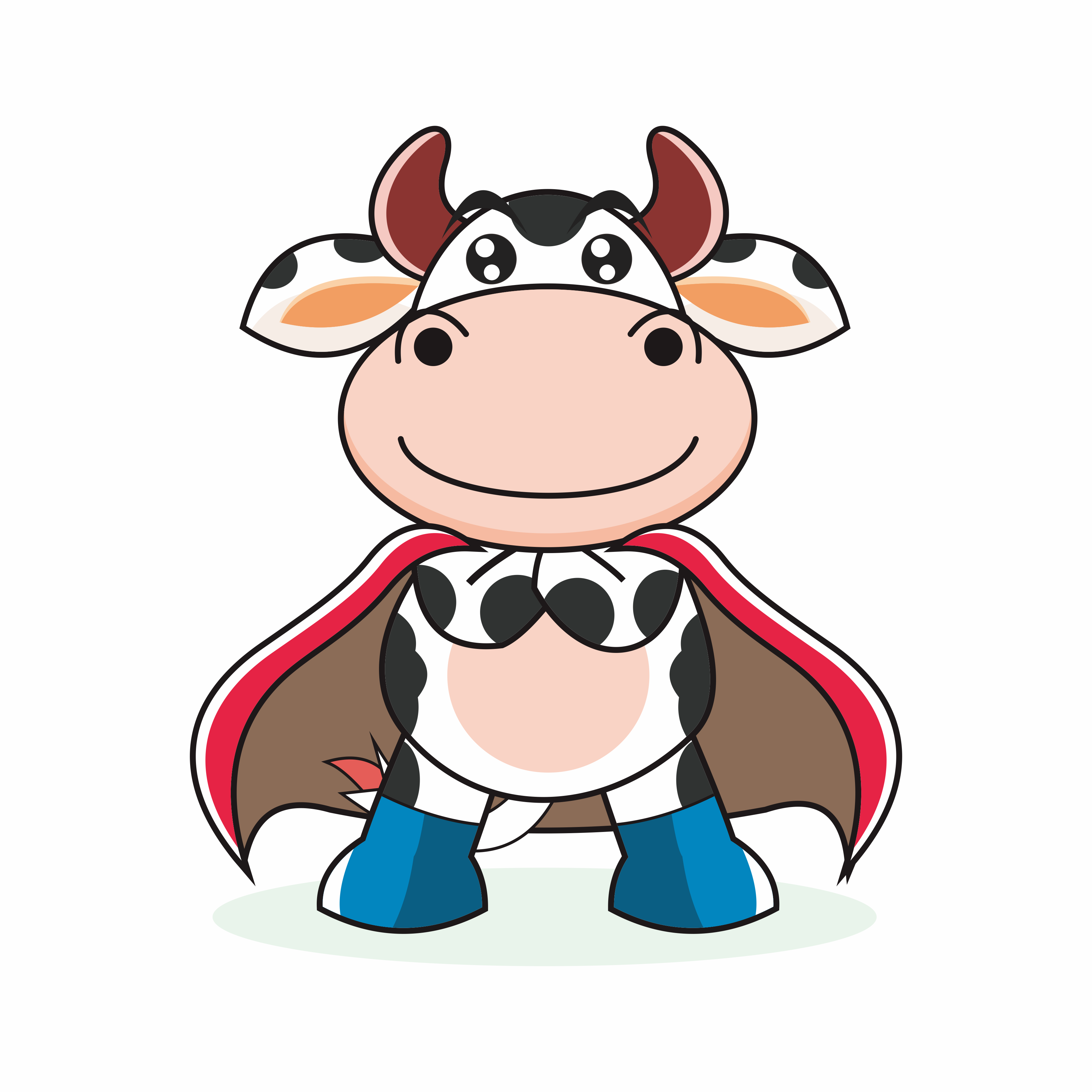 Cow Character Vector