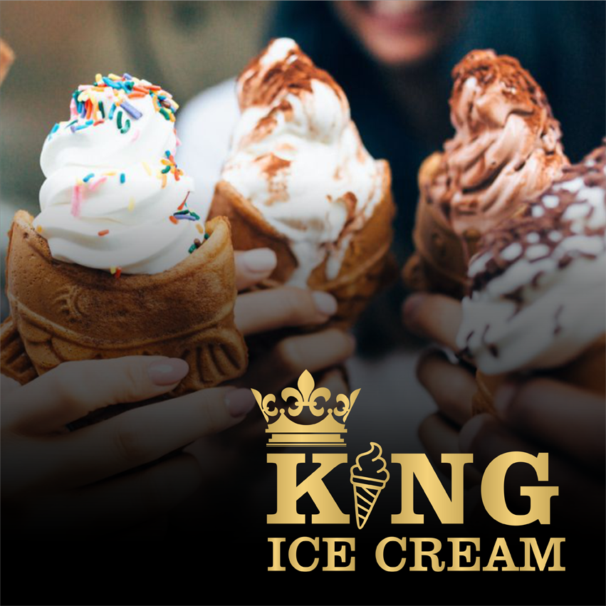 King Ice Cream Logo - Devilo Arts