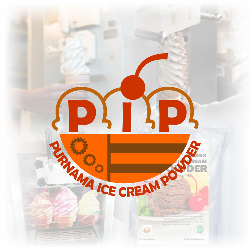 Purnama Ice Cream Powder - PIP Logo - Devilo Arts