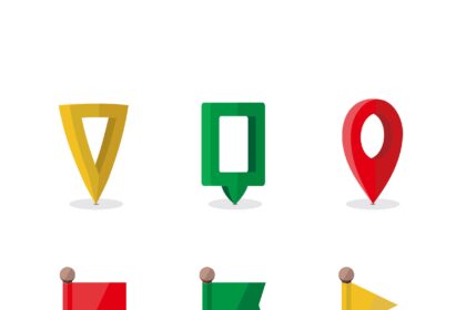 Map Locators Vector - Devilo Arts