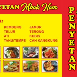 Banner Penyetan Mbok Nom Vector