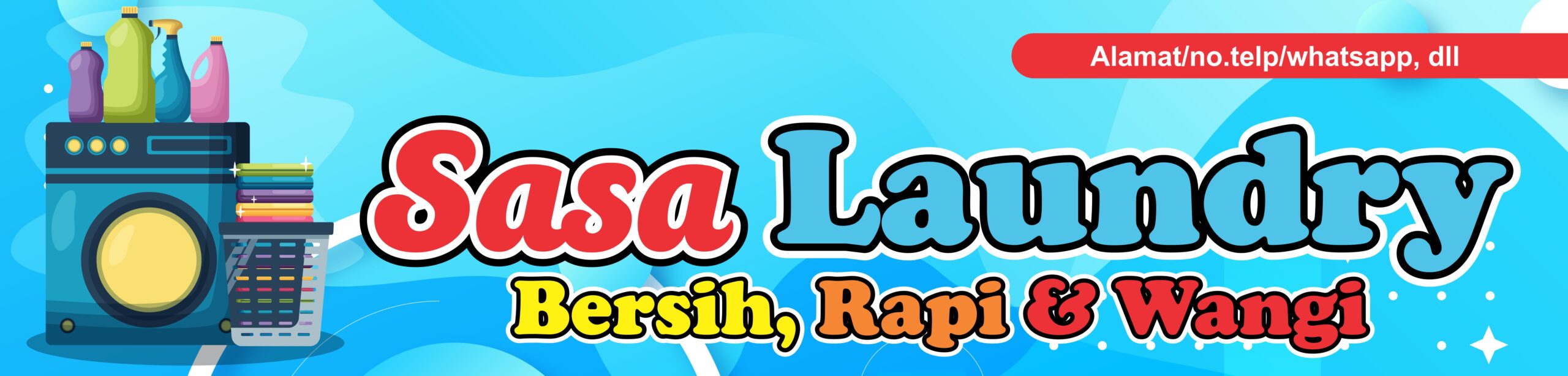 Banner Sasa Laundry Vector