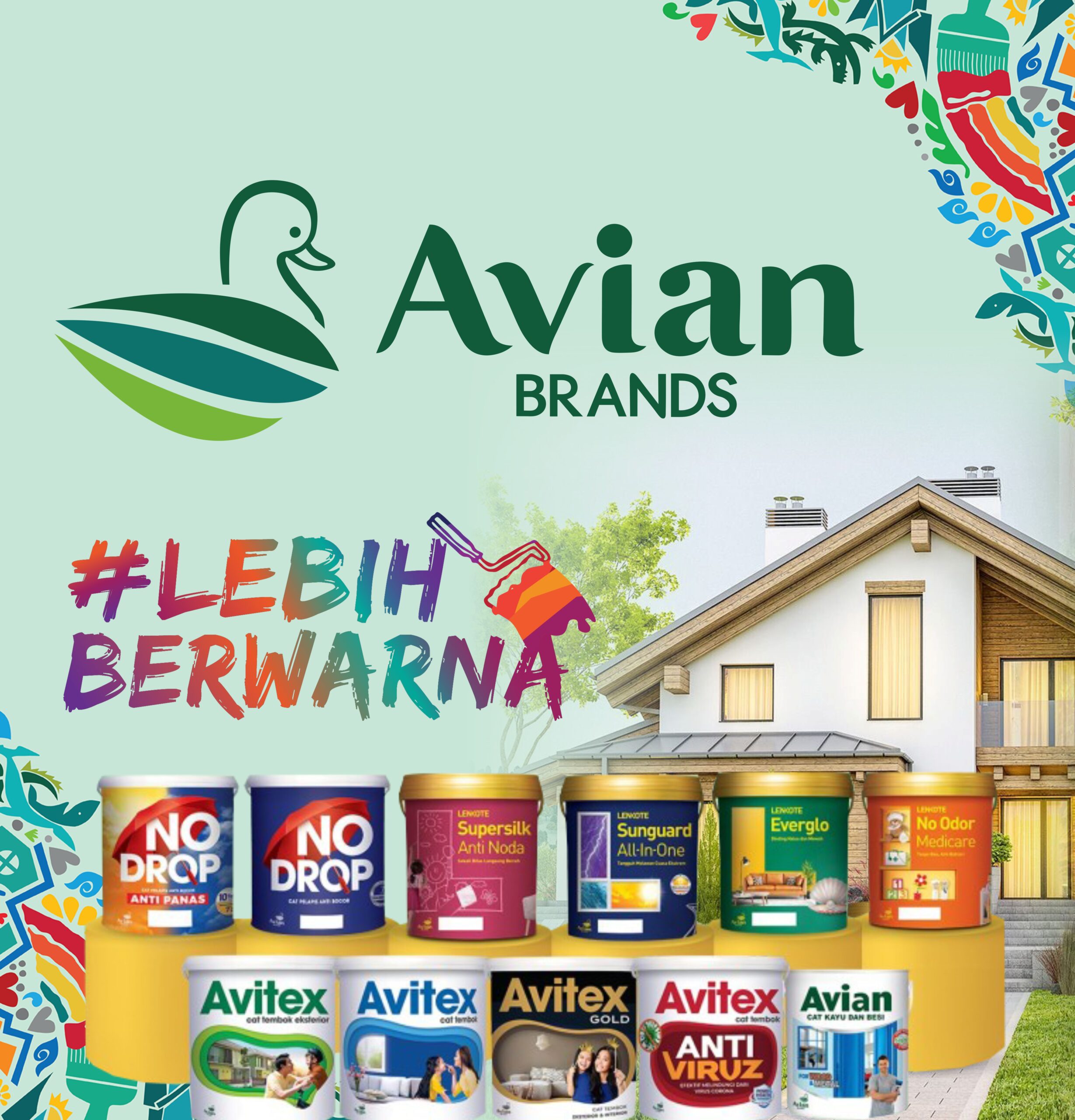 Avian Brand Event Toko Cat Lancar Stand Desain