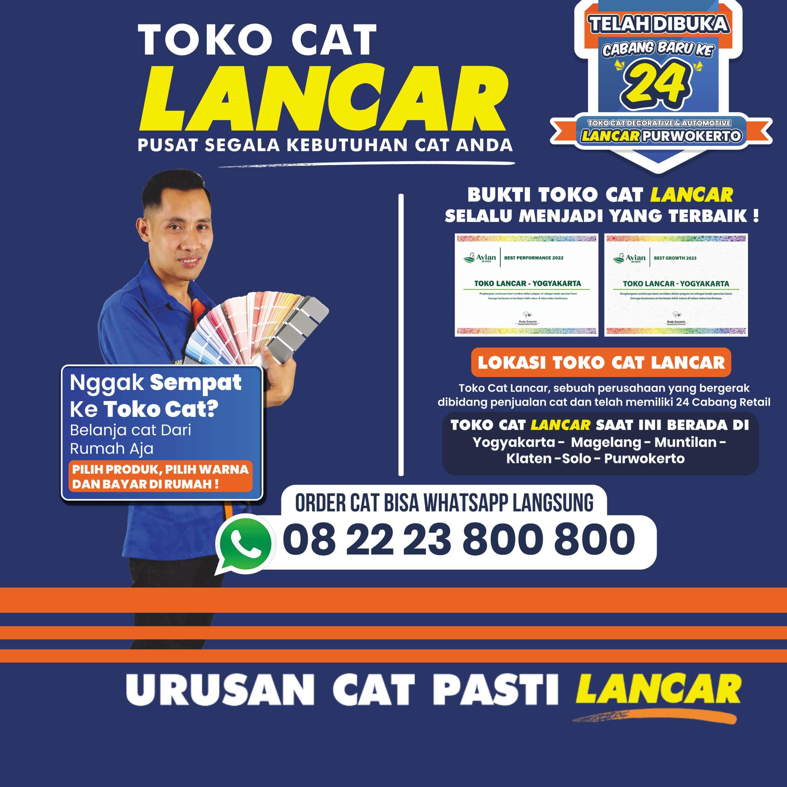 Avian Brand Event Toko Cat Lancar Stand Desain