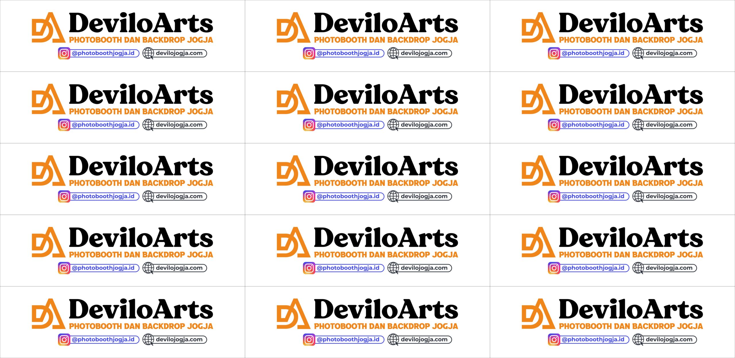 Stiker Logo Devilo Arts Jogja