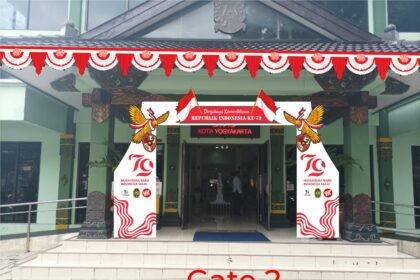 Dekorasi Kantor Balai Kota Jogja Desain 17 Agustus