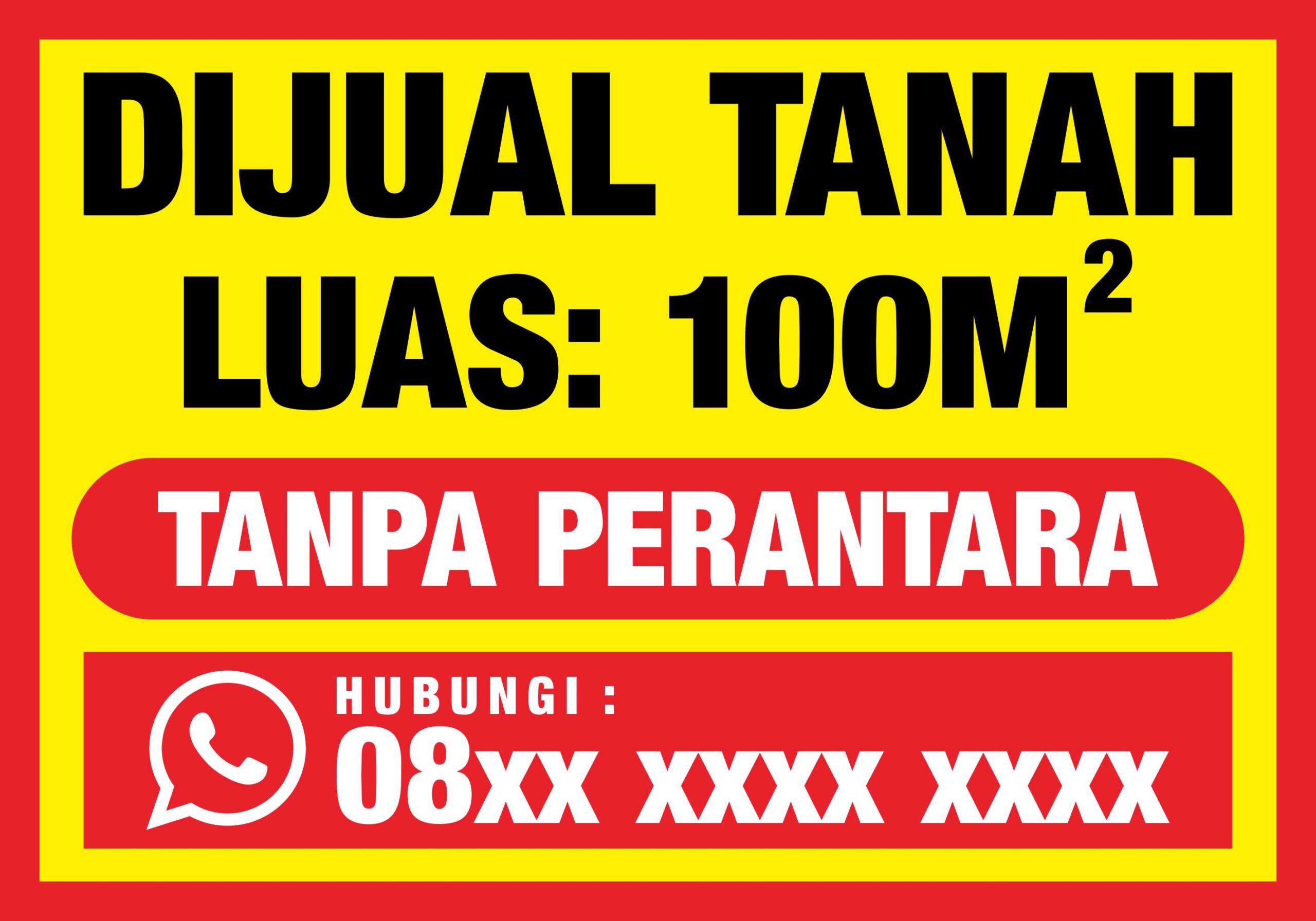 Banner Tanah DiJual Desain Vector