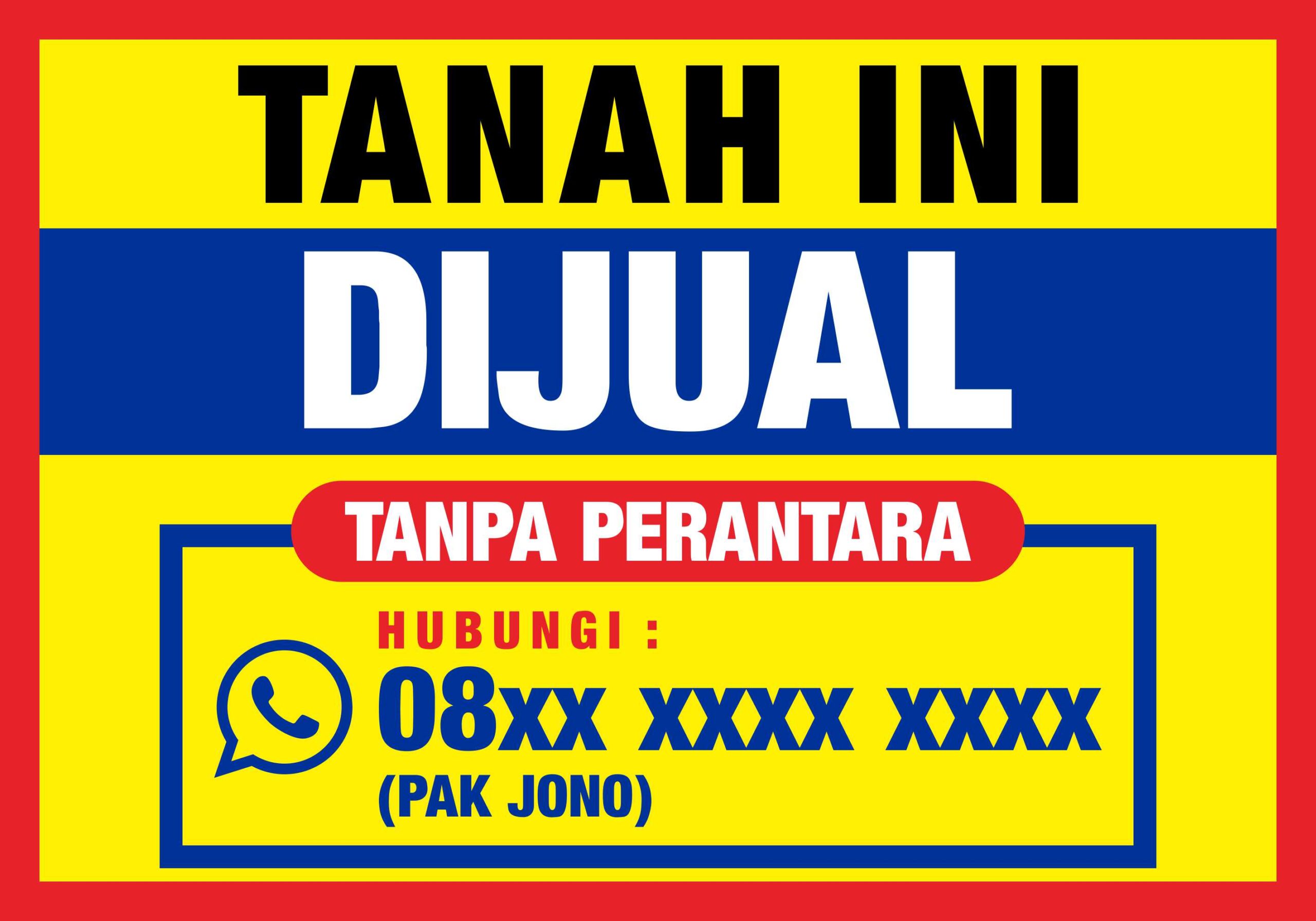 Banner Tanah DiJual Desain Vector