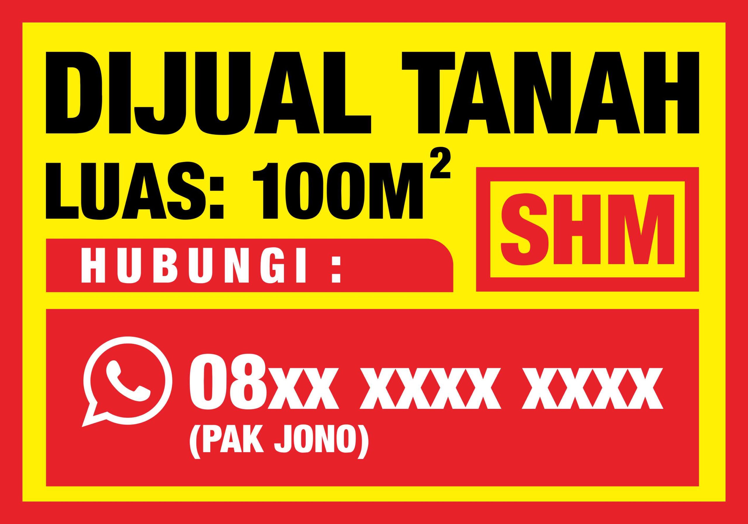 Banner Tanah DiJual Desain Vector