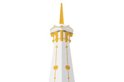 Tugu Jogja Desain Vector Free