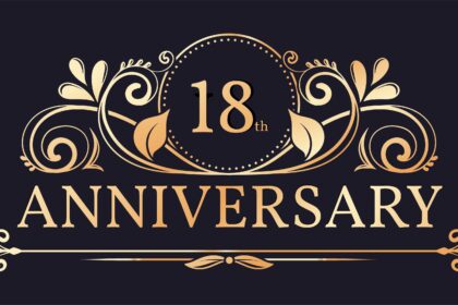 18th Anniversary Vector