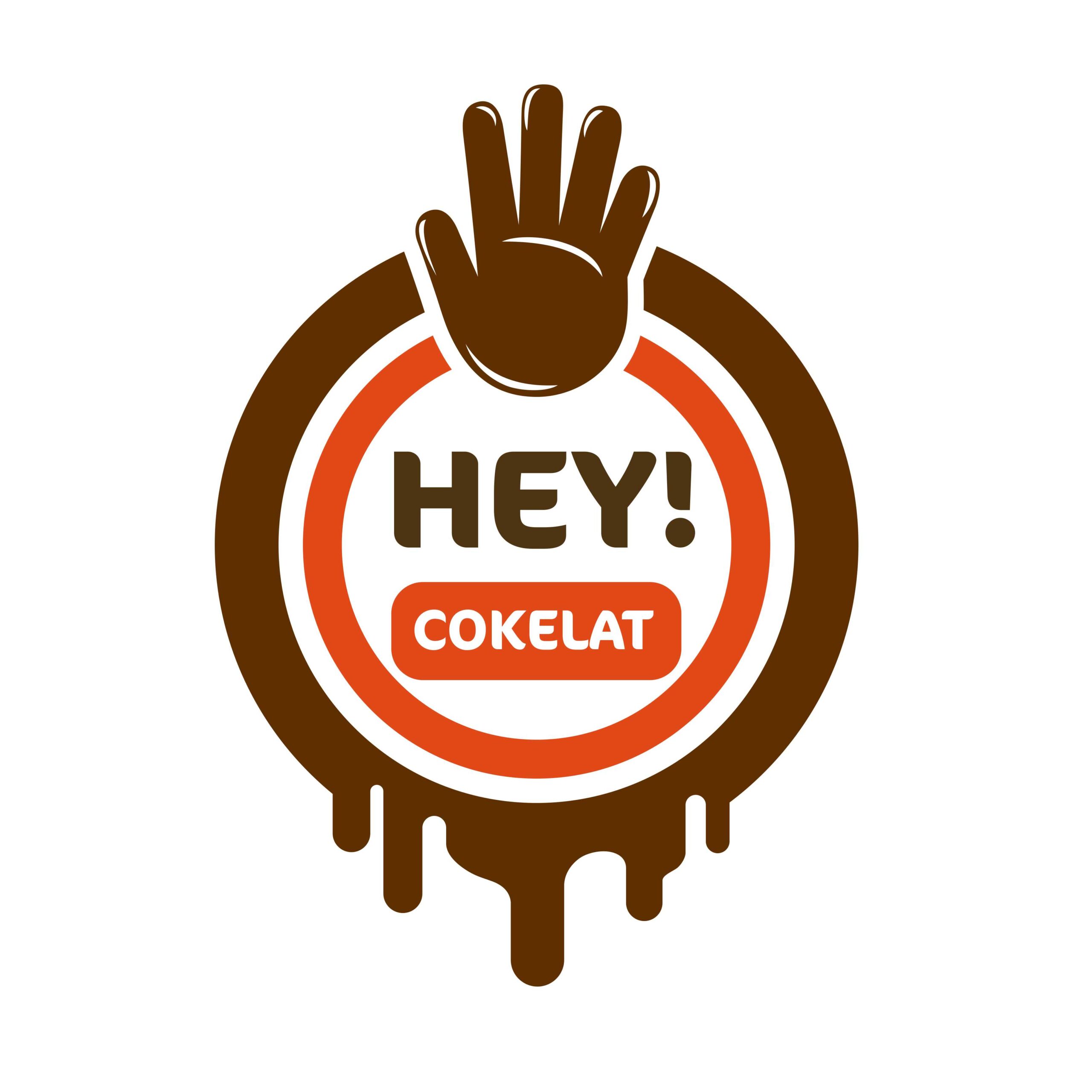 Hey Cokelat Logo Vector