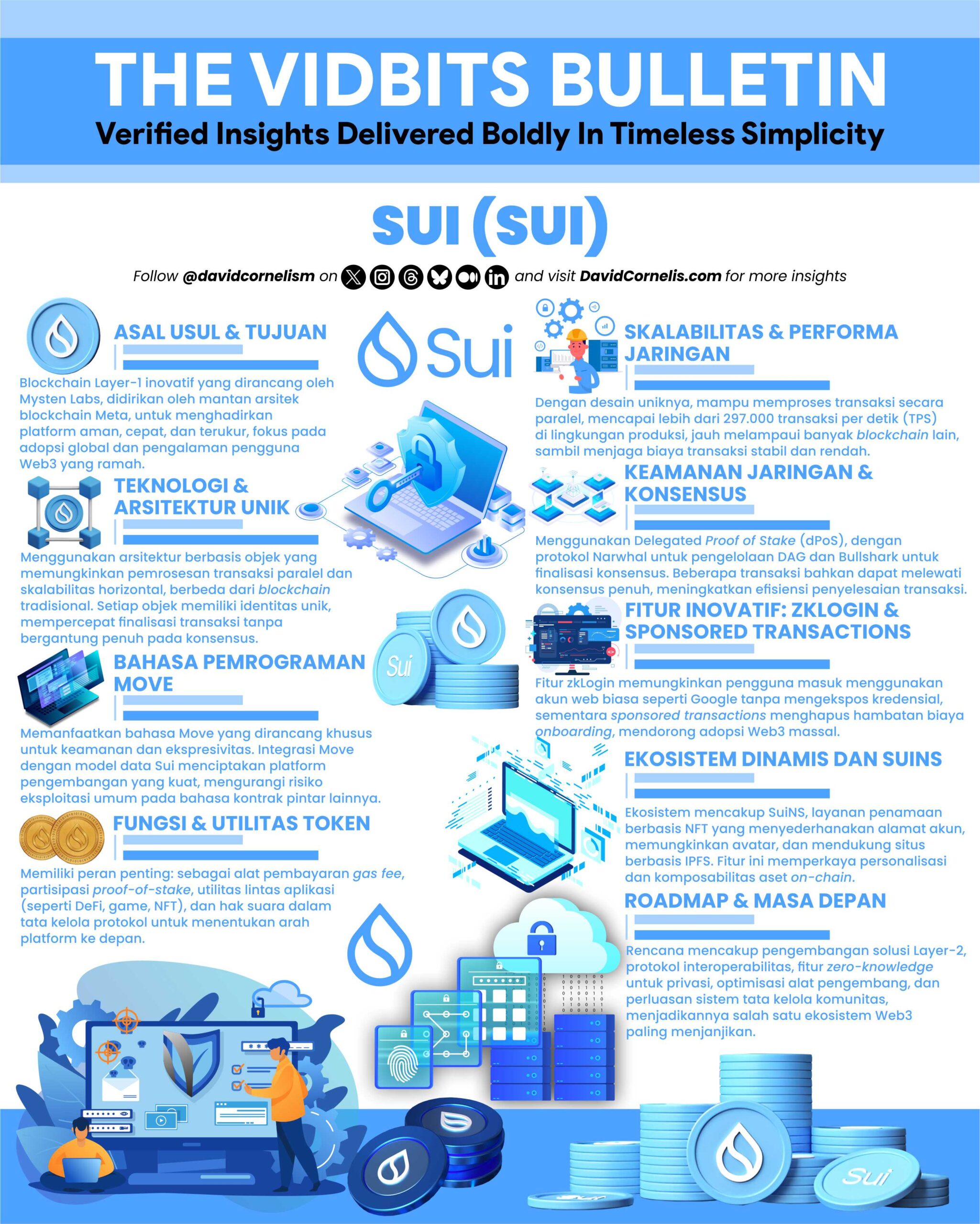 Kripto Infografis Desain Template 1