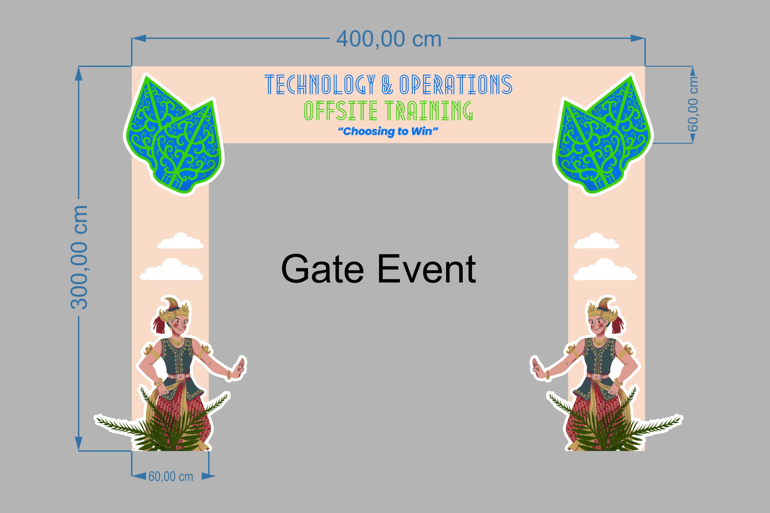 Standard Chartered Desain Dekorasi Backdrop