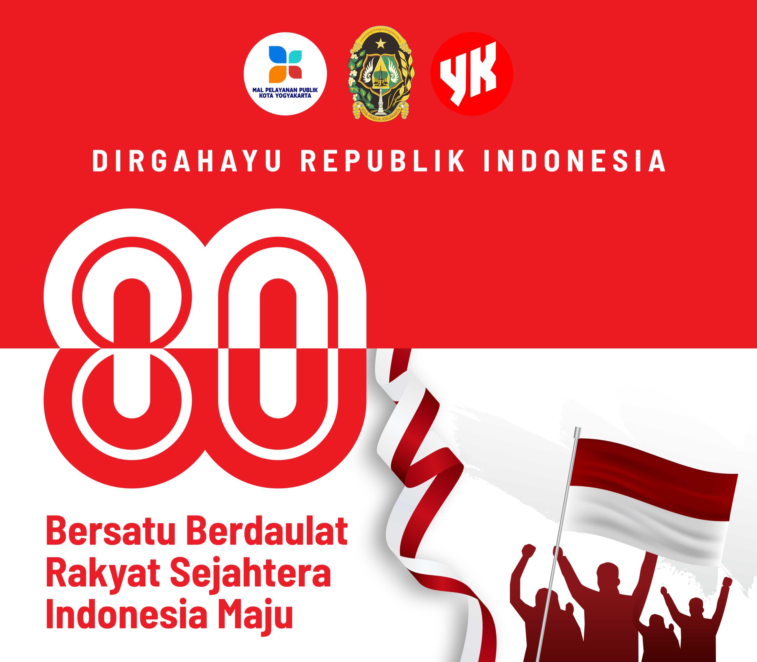 Kantor MPP Dekorasi HUT RI ke-80 2025 - Desain Grafis, Logo, Vector, Template, Background. Kantor MPP Dekorasi HUT RI ke-80 2025