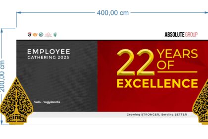 Backdrop Employee Desain Vector