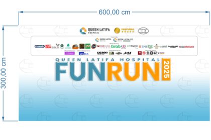 FUN RUN Backdrop Desain Vector 2025