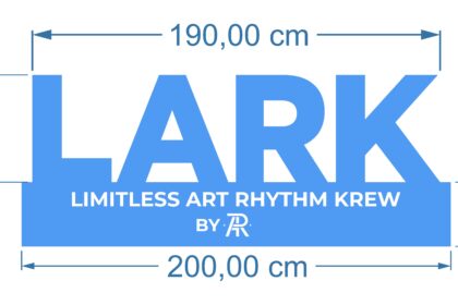 Lark Logo Tulisan 3D Event