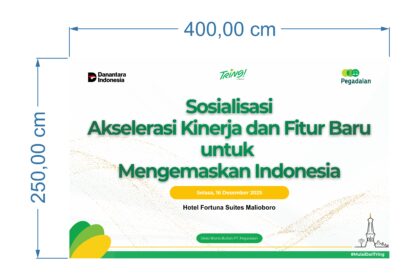 Sosialisasi Backdrop Event Tring Pegadaian