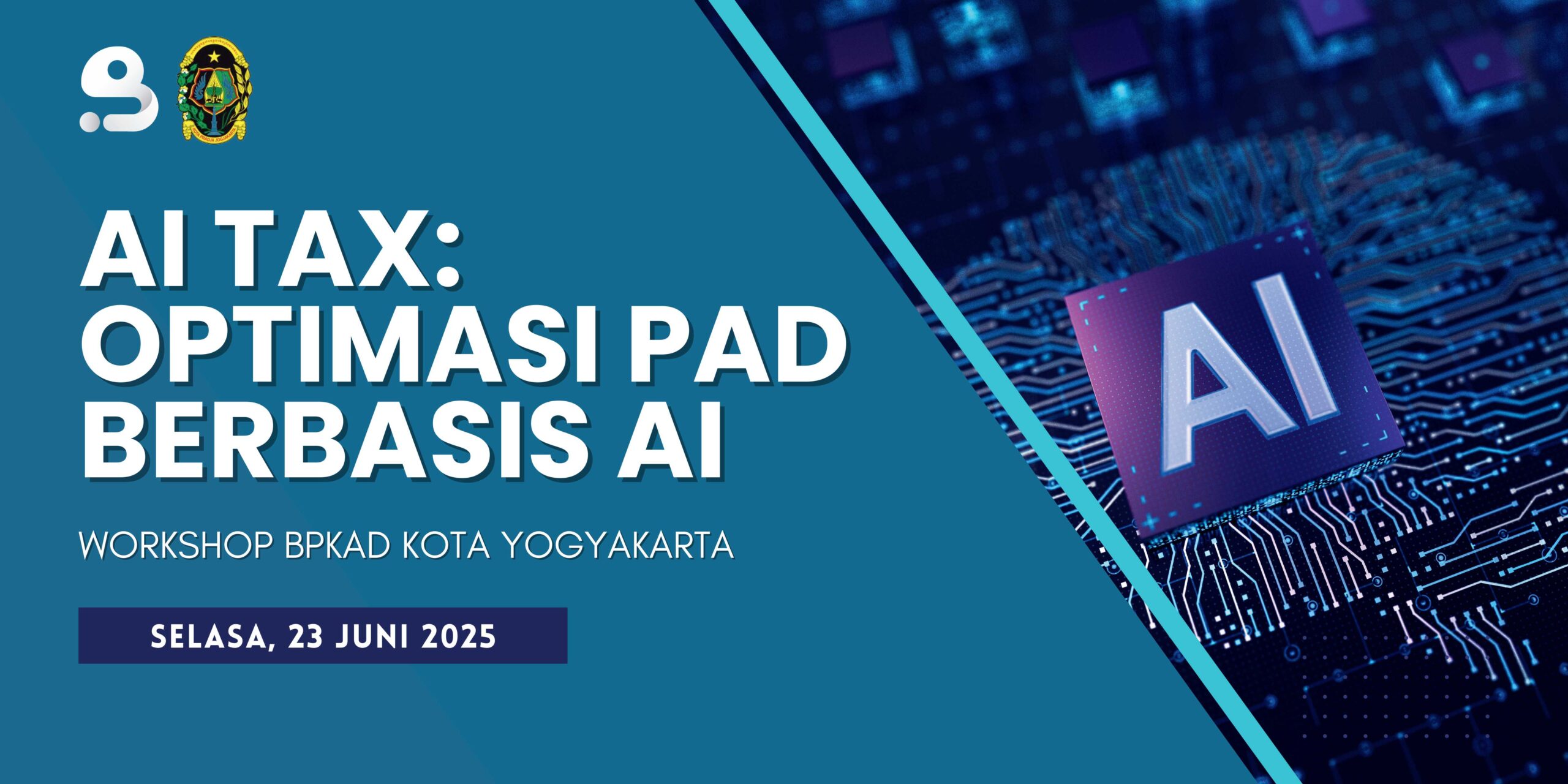 AI Tax Banner BPKAD Yogyakarta Vector