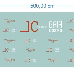 GAIA Cosmo Anniversary Backdrop Vector