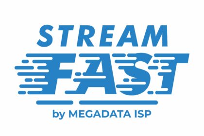 Stream Fast by Megadata ISP Logo Vector