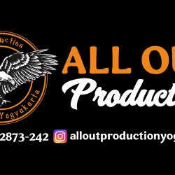 All Out Production Logo Design Vector