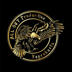 All Out Productions Logo Gold Design Vector