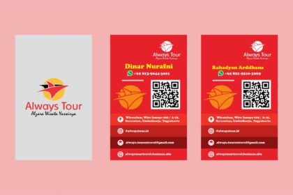 Always Tour Jogja Kartu Nama Vector Design