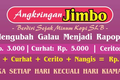 Angkringan Jimbo Banner Vector CorelDraw