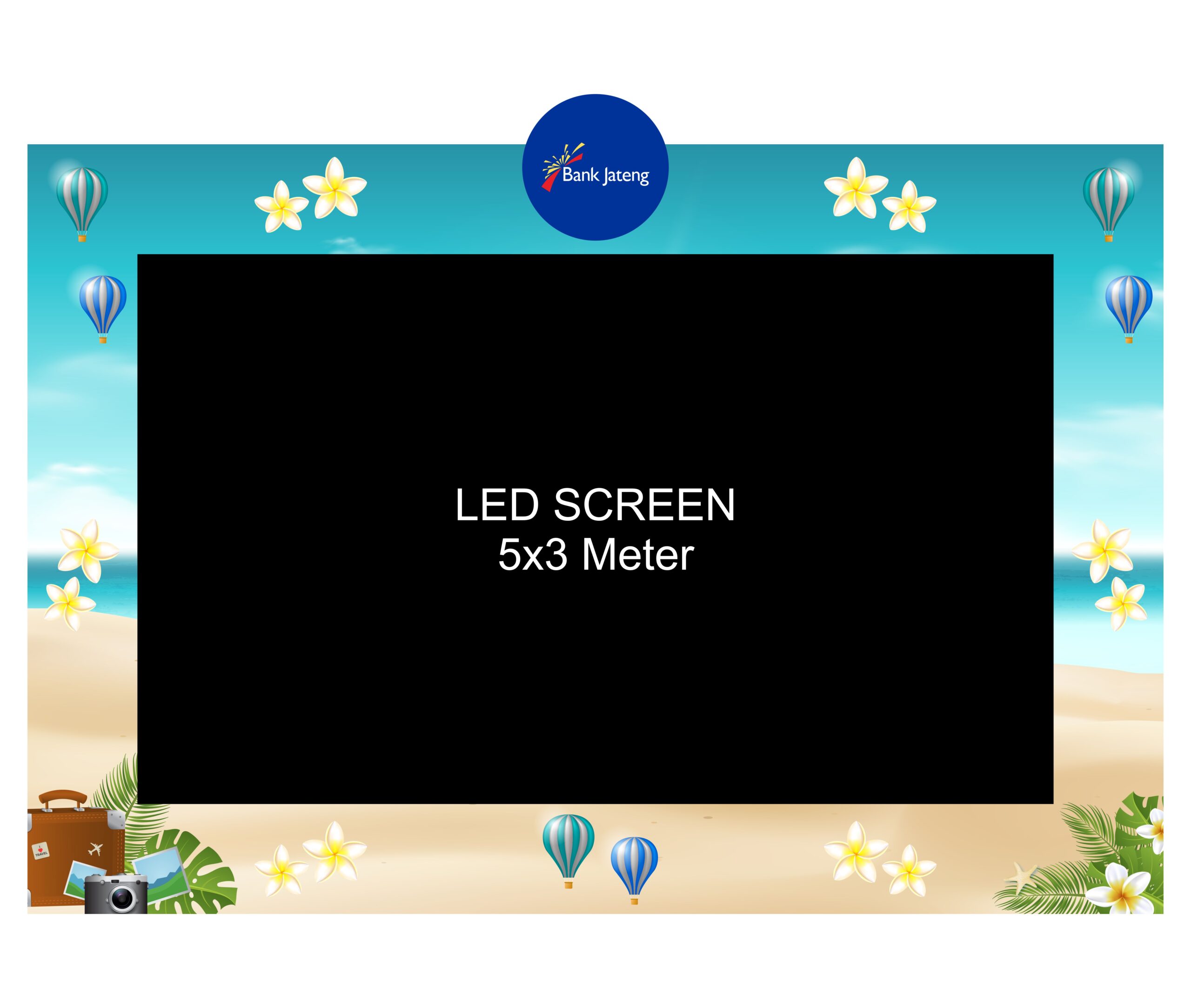 Bank Jateng Purwokerto Bersatu Dalam Staycation Seru Backdrop Desain