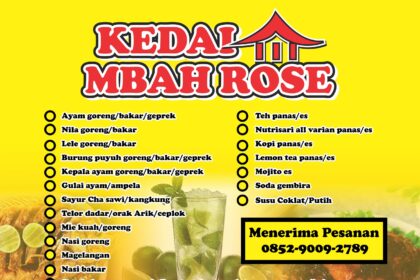 Kedai Mbah Rose Vector