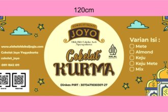 Cokelat Joyo Stiker Coklat Kurma Vector