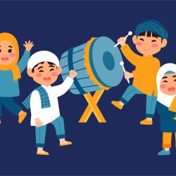 Flat Ramadan Kids Illustration 2023