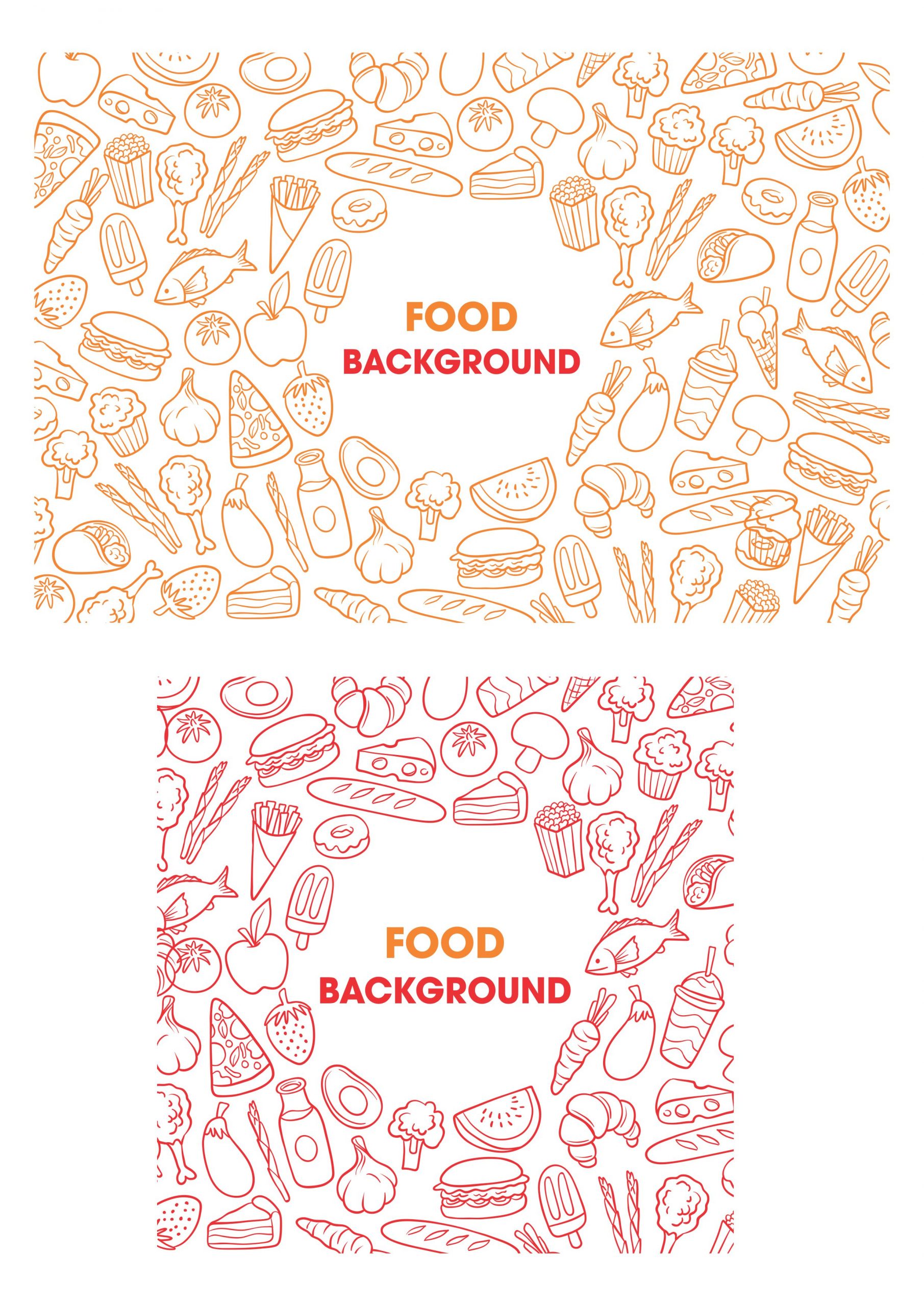 Food Background Vector CorelDraw
