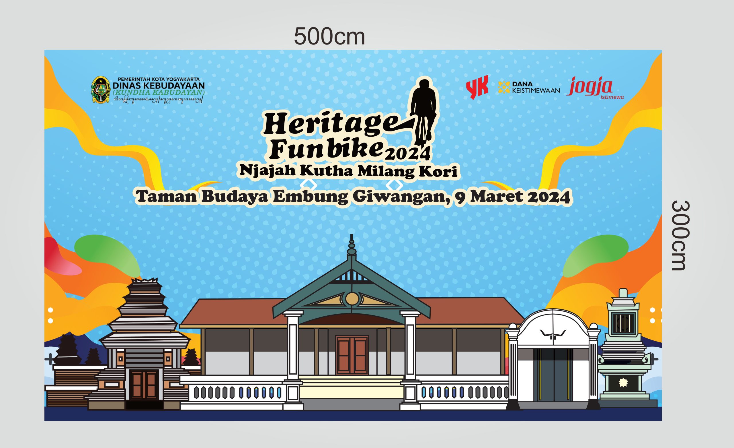 Funbike 2024 Gate Backdrop Desain