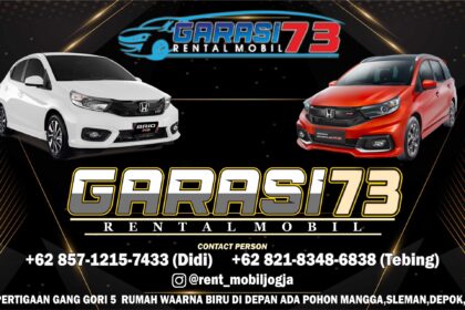 Garasi 73 Rental Mobil Banner Vector