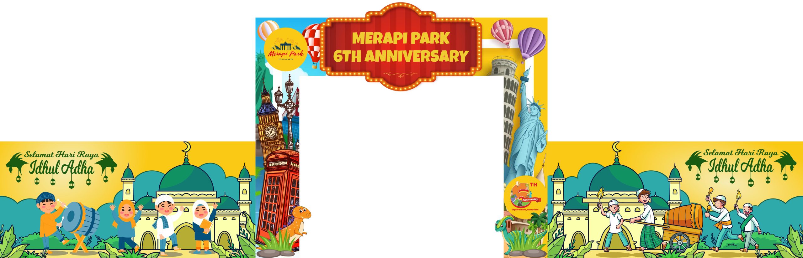 Gate Merapi Park Desain Vector