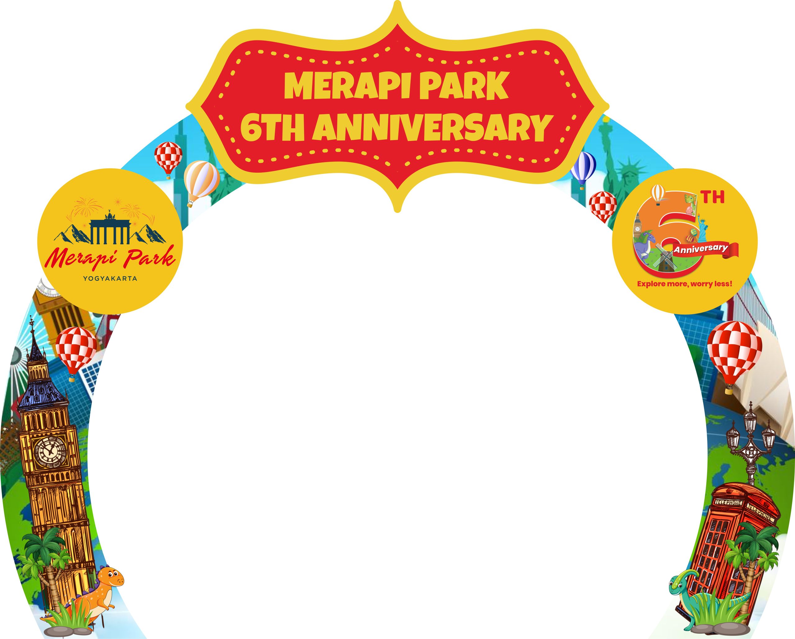 Gate Merapi Park Desain Vector