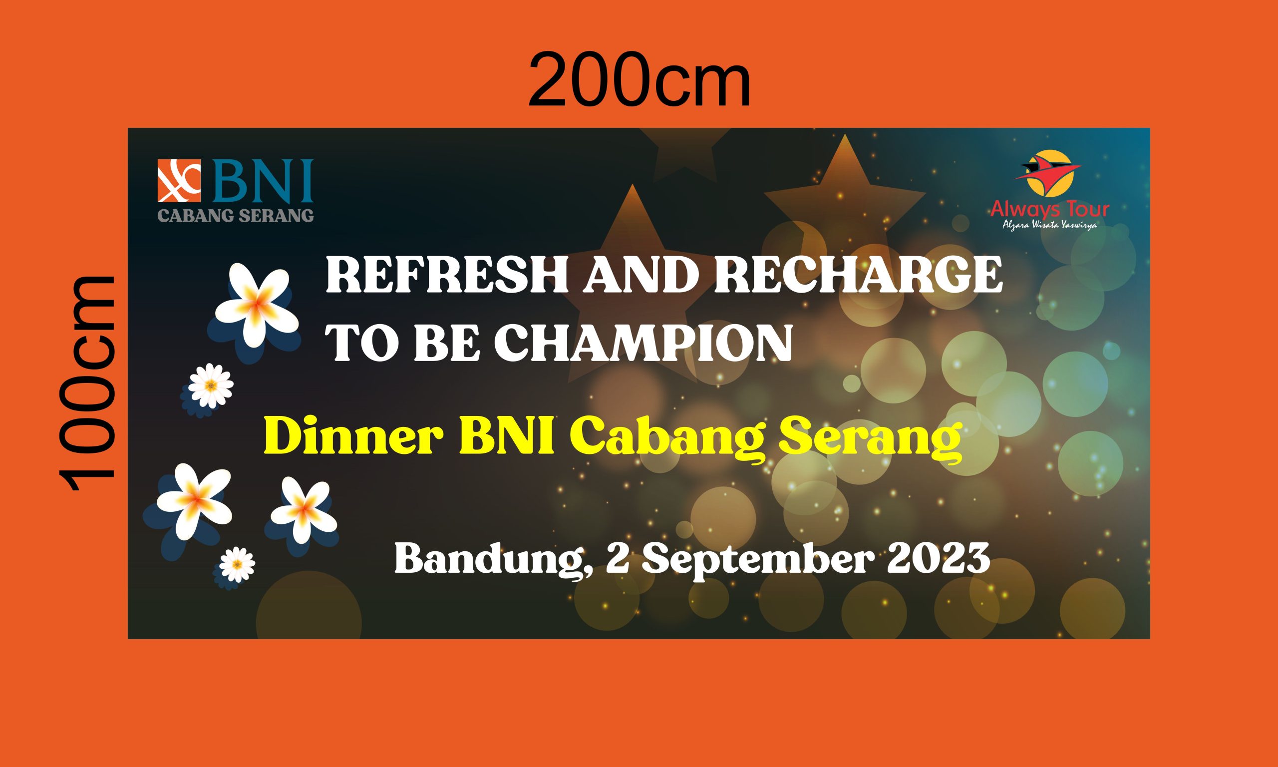 Gathering BNI Serang Desain Banner Spanduk Vector