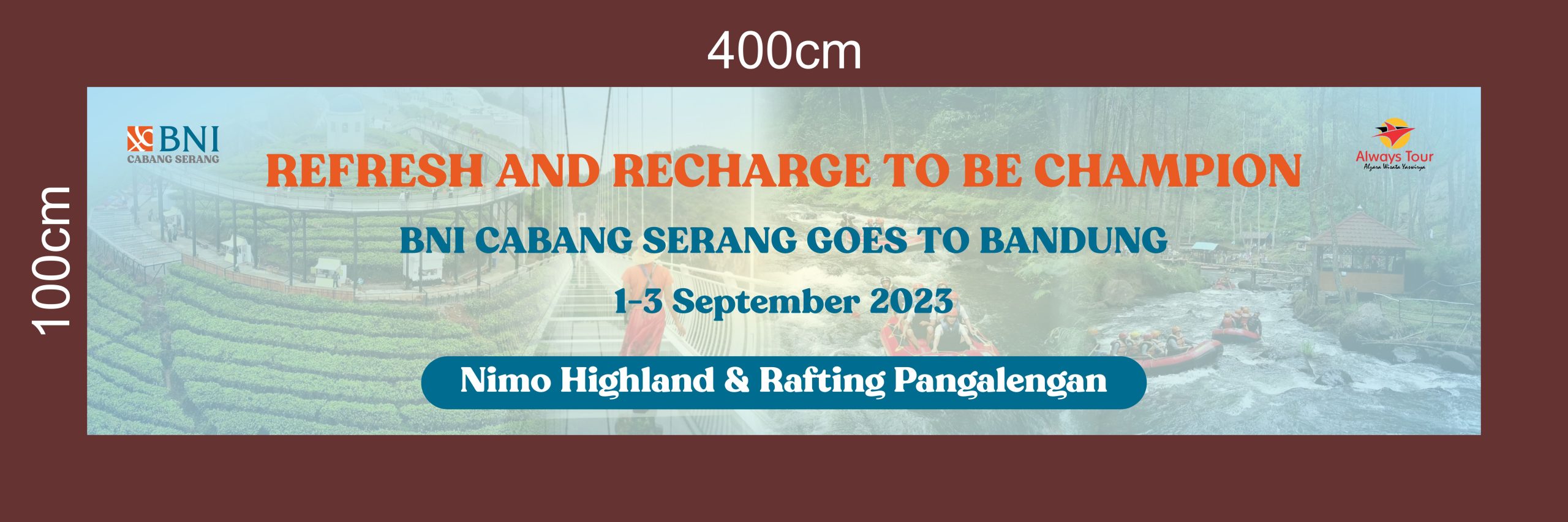 Gathering BNI Serang Desain Banner Spanduk Vector