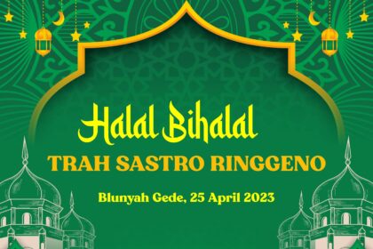 Halal Bihalal Trah Sastro Photobooth Desain Vector