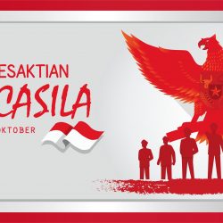 Hari Kesaktian Pancasila Indonesian Holiday Pancasila Day Vector