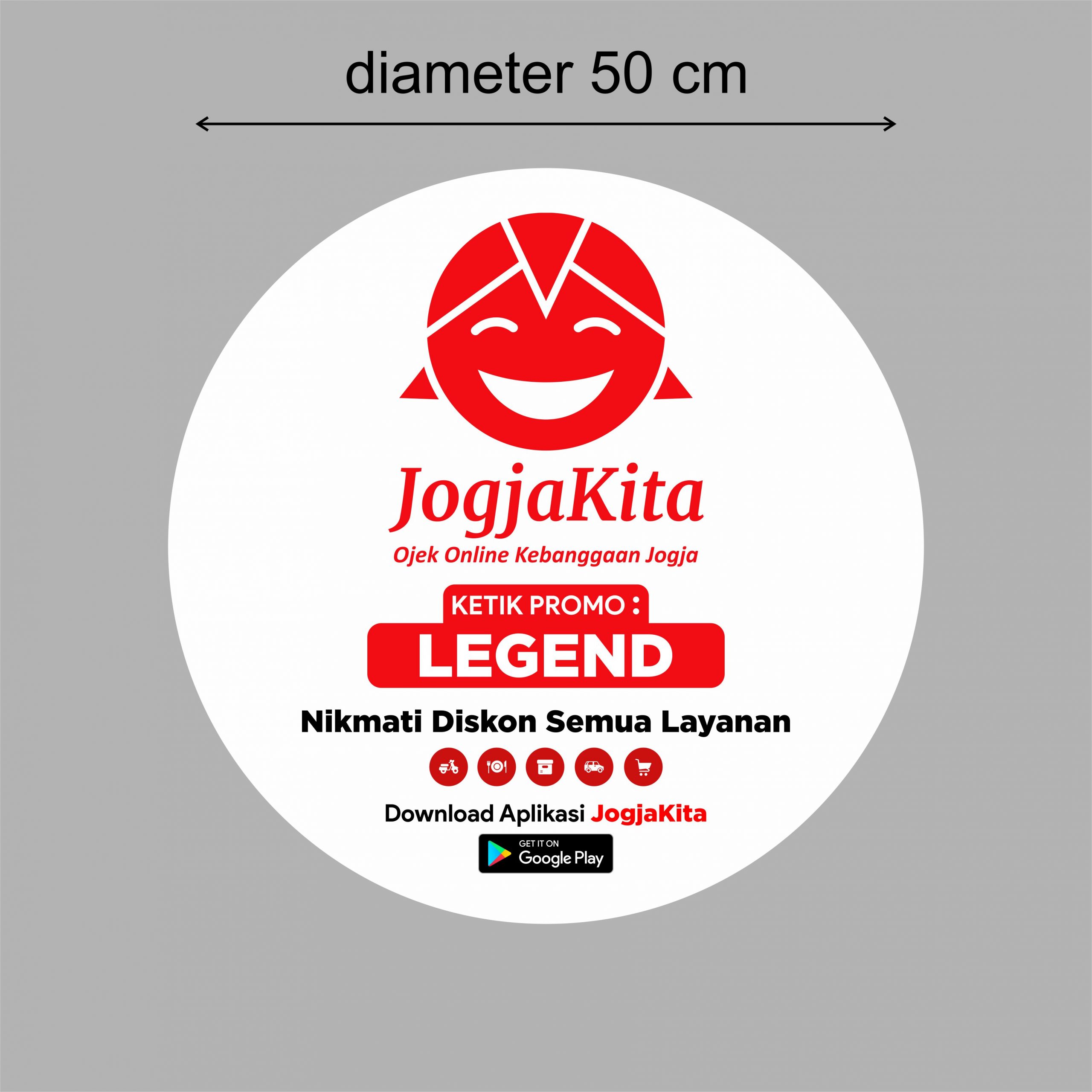 Jogjakita Sign dan Pick up Point Vector