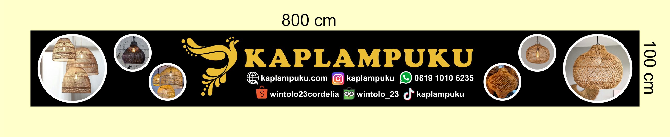 Kaplampuku Banner Desain Vector CorelDraw