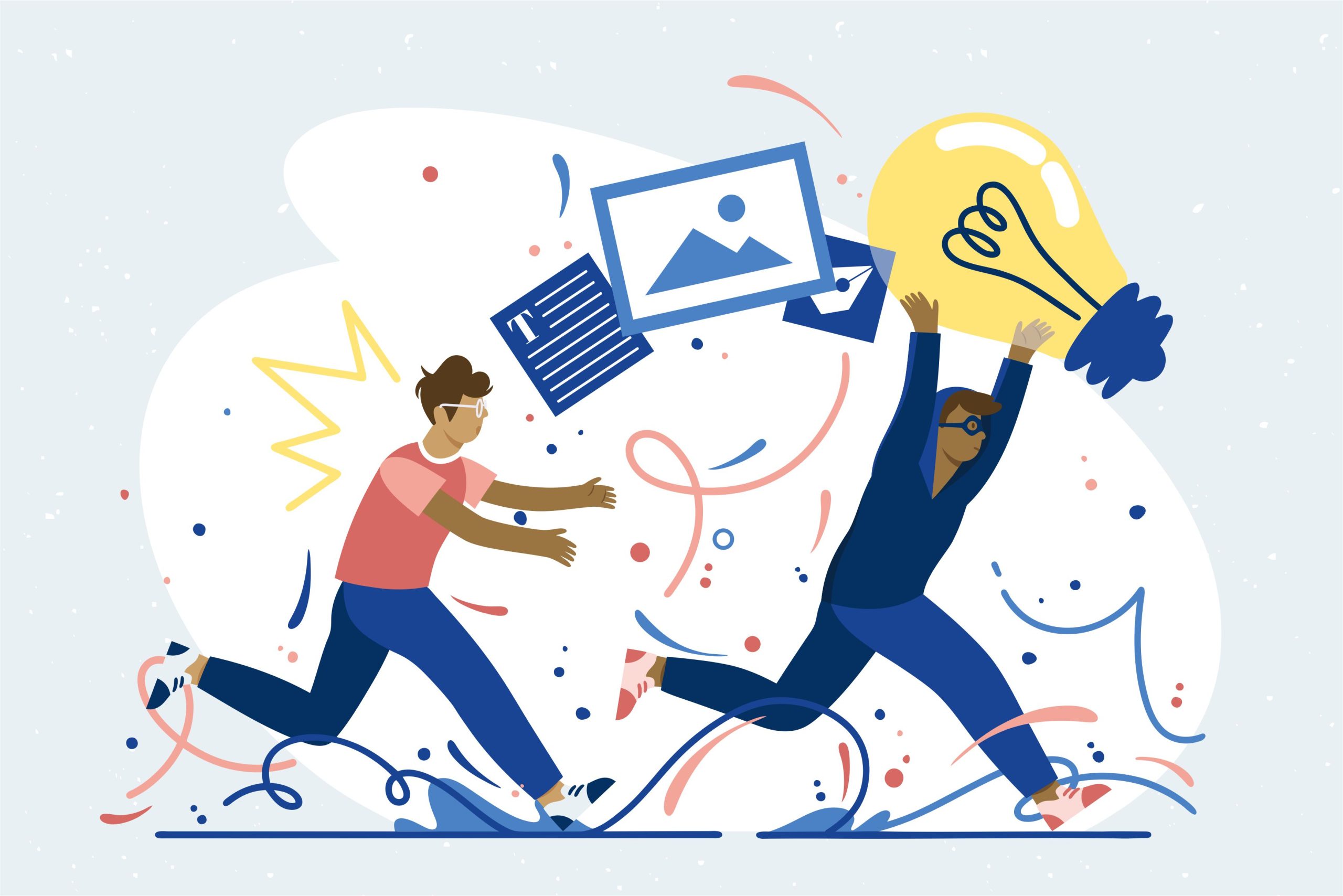 Konsep Ilustrasi Plagiarisme Konten Vector