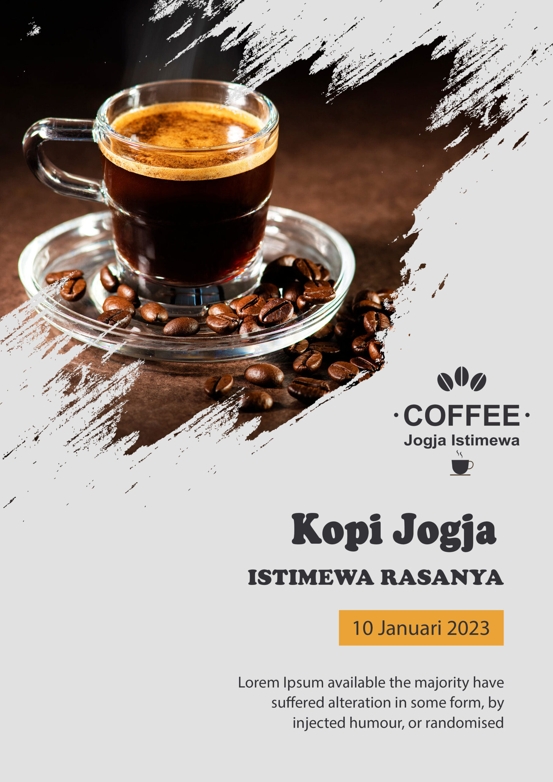 Kopi Jogja Istimewa Poster Template