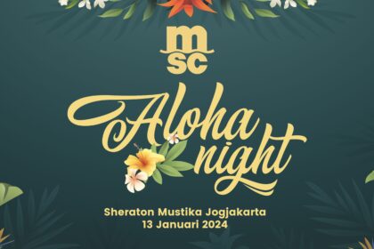 MSC Aloha Night Party Backdrop Vector