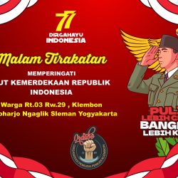 Malam Tirakatan Dirgahayu Indonesia Banner Vector